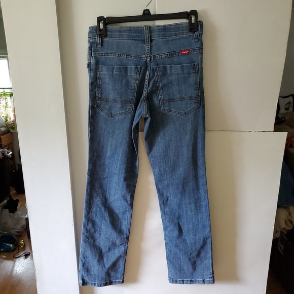Wrangler Girl's Flex Slim Straight Jeans Adjustable Waistband Size 12 - Picture 7 of 11